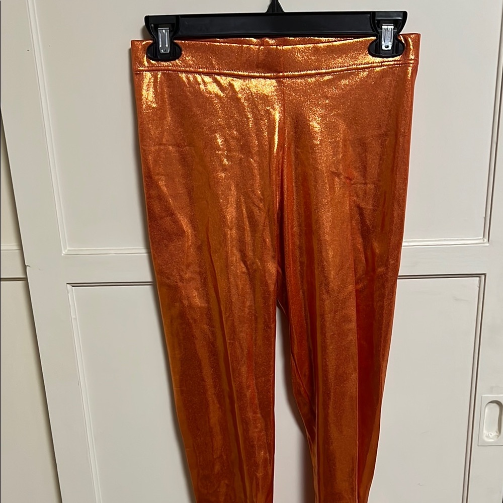 Blackmilk Radiant Orange Fabric leggings